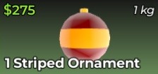 Striped Ornament